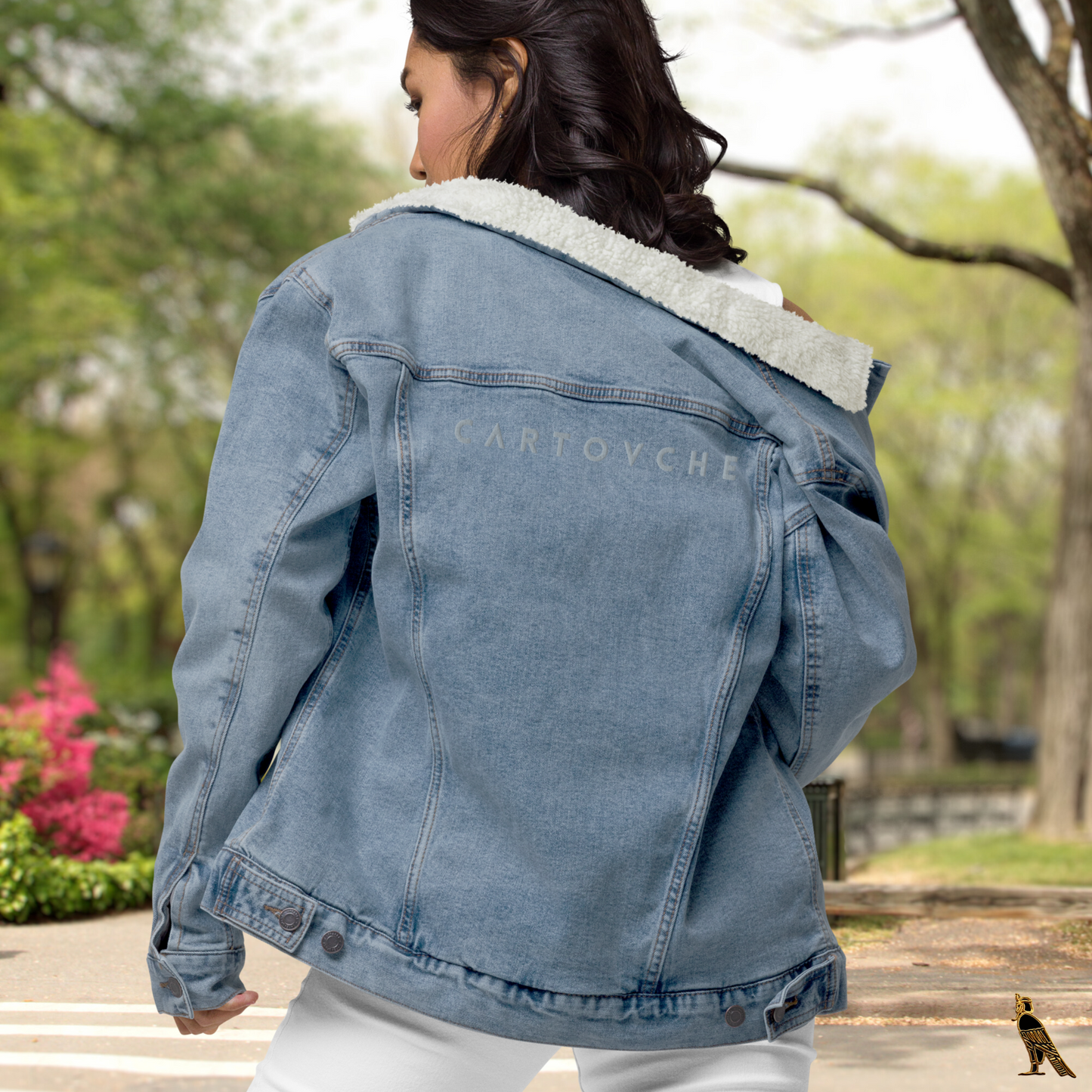 Women's Denim Sherpa Jacket | Blue