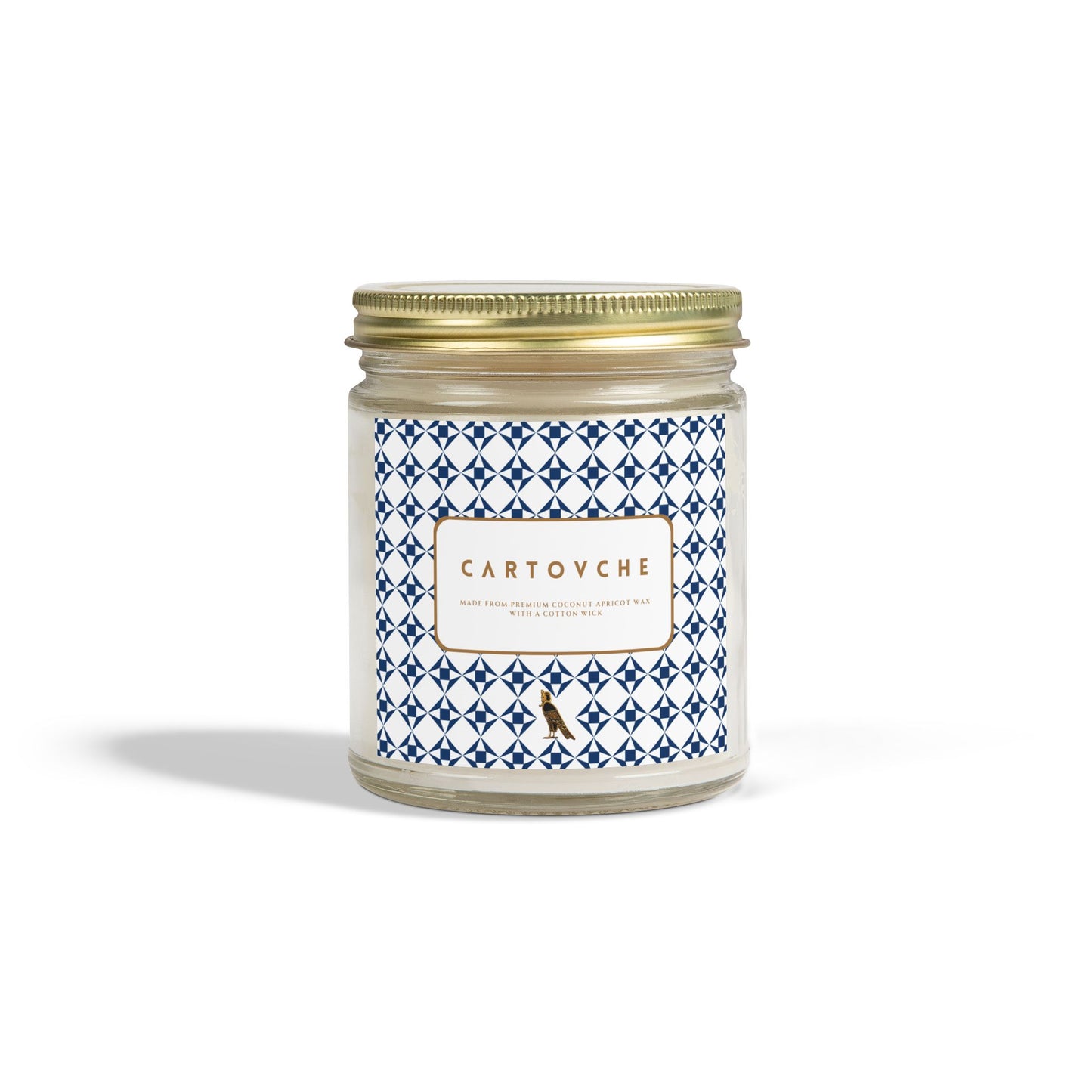 Scented Coconut Apricot Candle (4oz, 9oz) Clear Jar