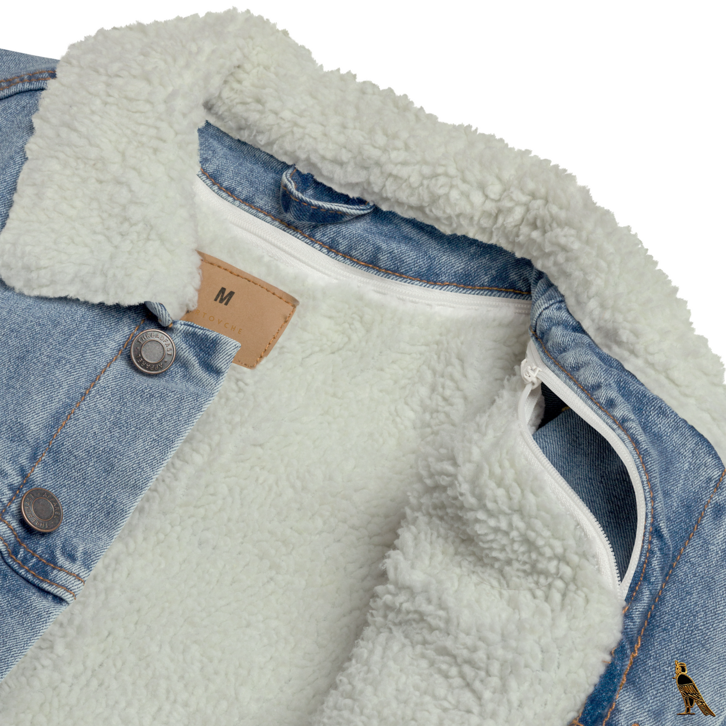 Women's Denim Sherpa Jacket | Blue