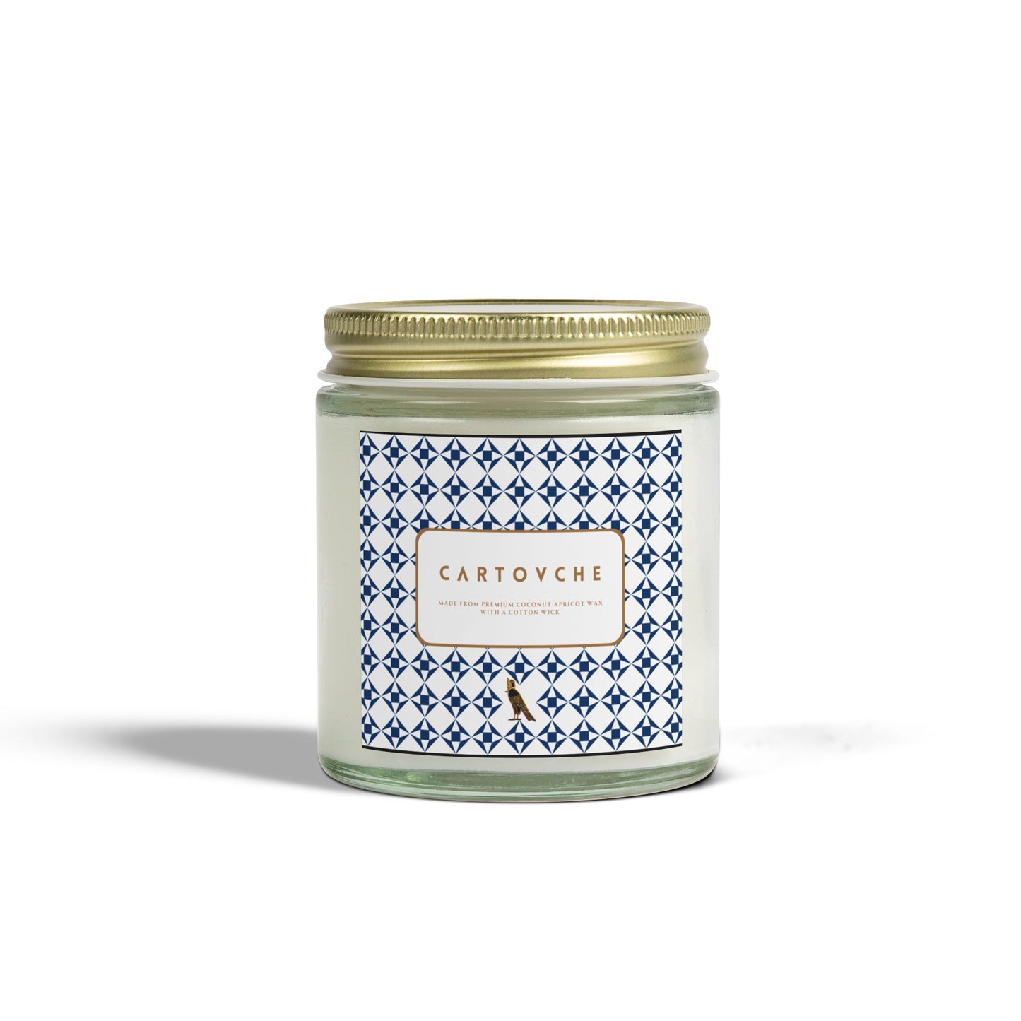 Scented Coconut Apricot Candle (4oz, 9oz) Clear Jar