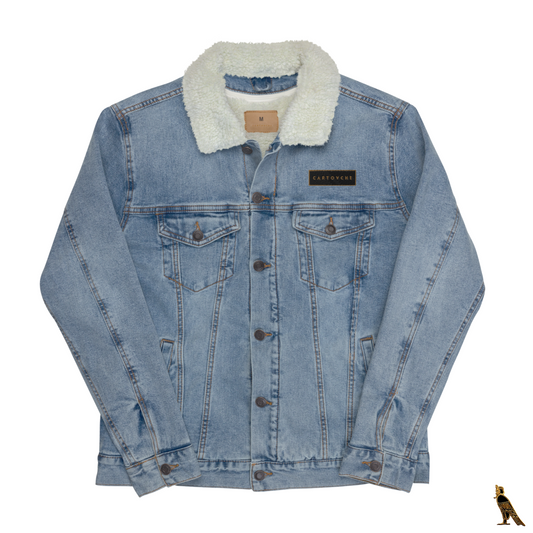 Men's Denim Sherpa Jacket | Blue