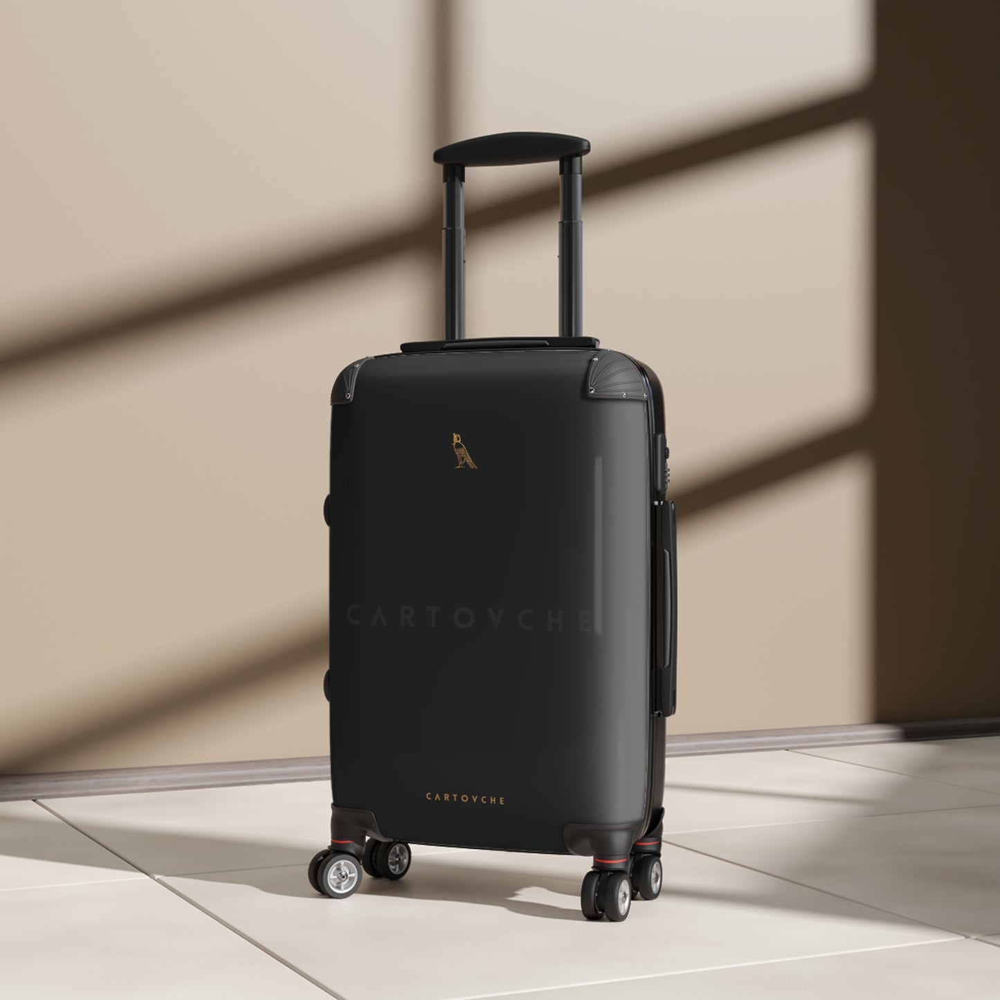 Suitcase | Black (Horizontal Cartouche Logo)