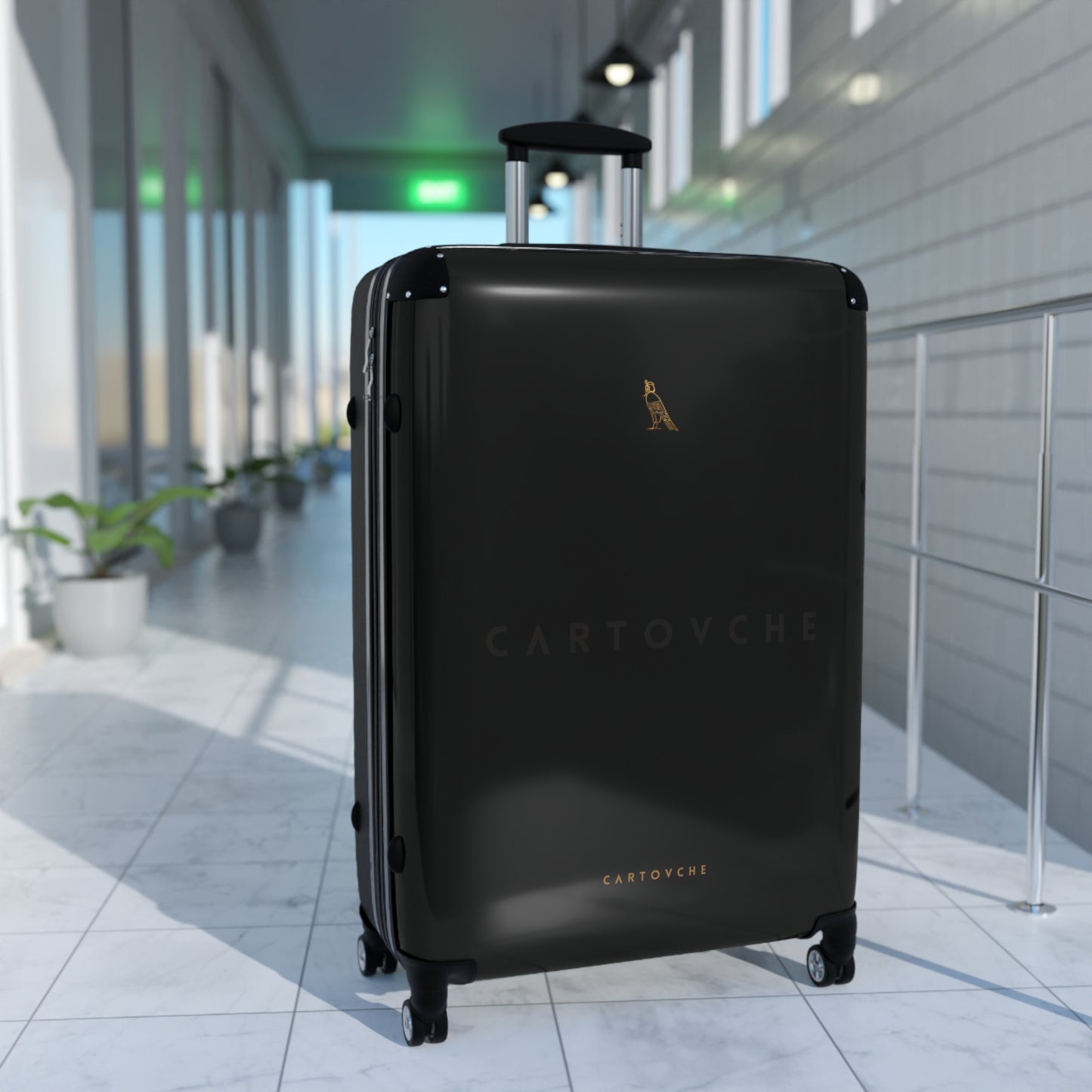 Suitcase | Black (Horizontal Cartouche Logo)