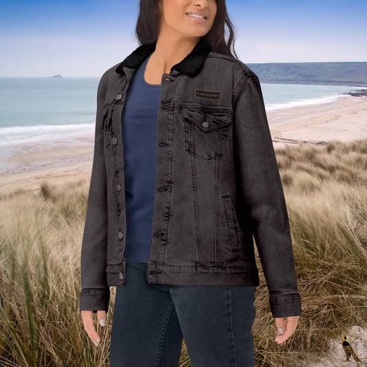 Women's Denim Sherpa Jacket | Black