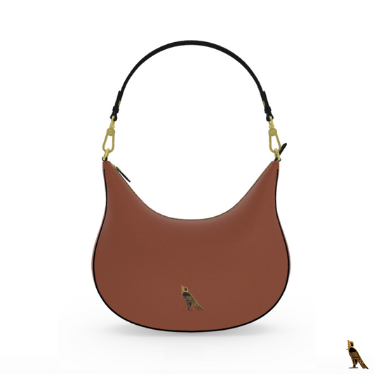 Curve Hobo Bag - Brown (Horus Logo)