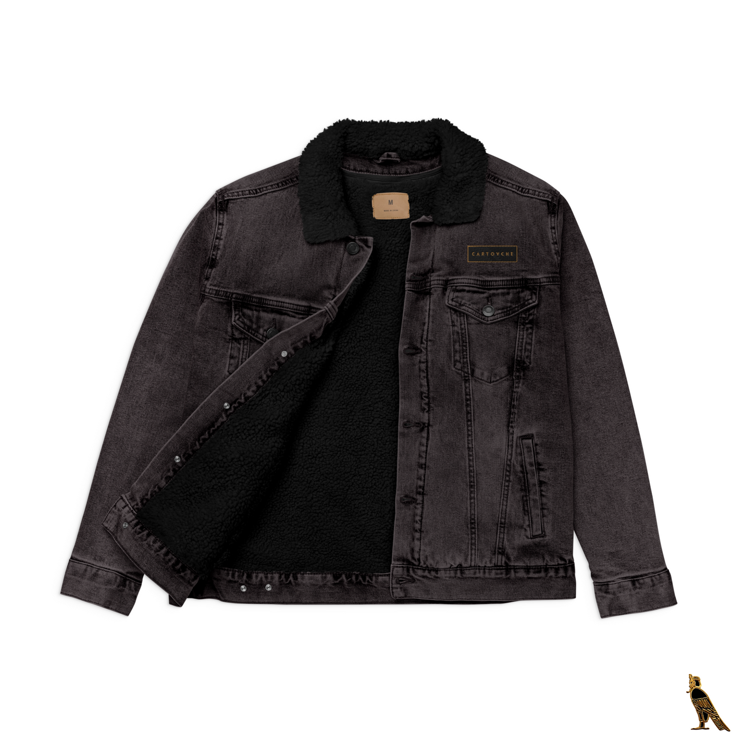 Women's Denim Sherpa Jacket | Black