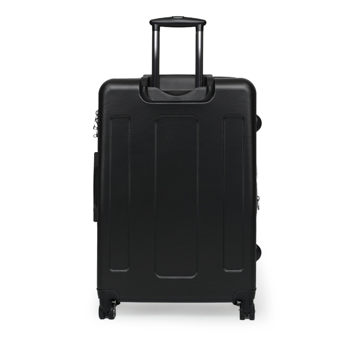 Suitcase | Black with Grey Geo Pattern