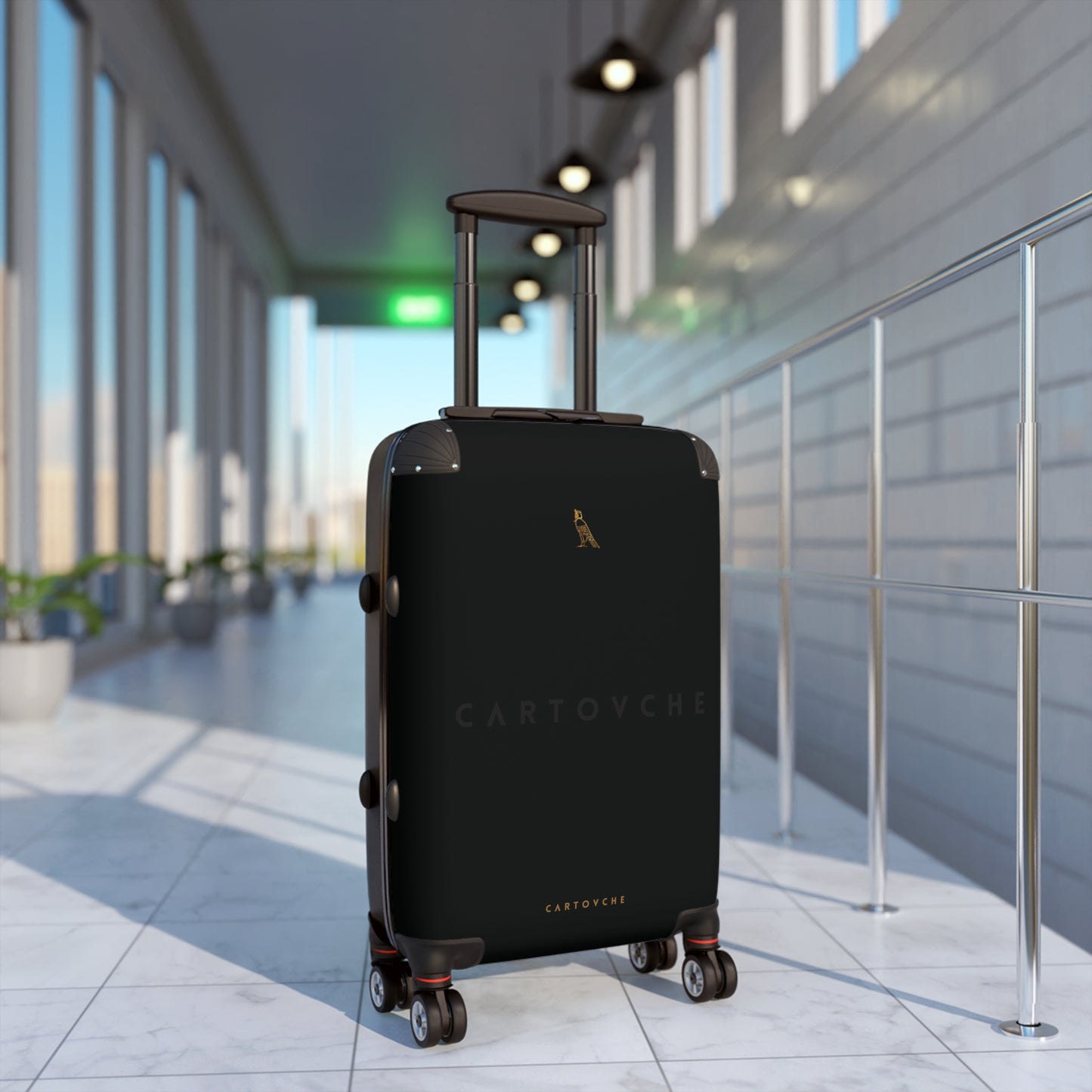 Suitcase | Black (Horizontal Cartouche Logo)