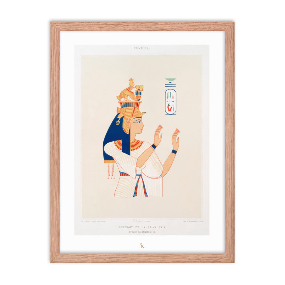 'Queen Taia - Wife of Amenophis III' | 18" x 24" Wood Framed Poster