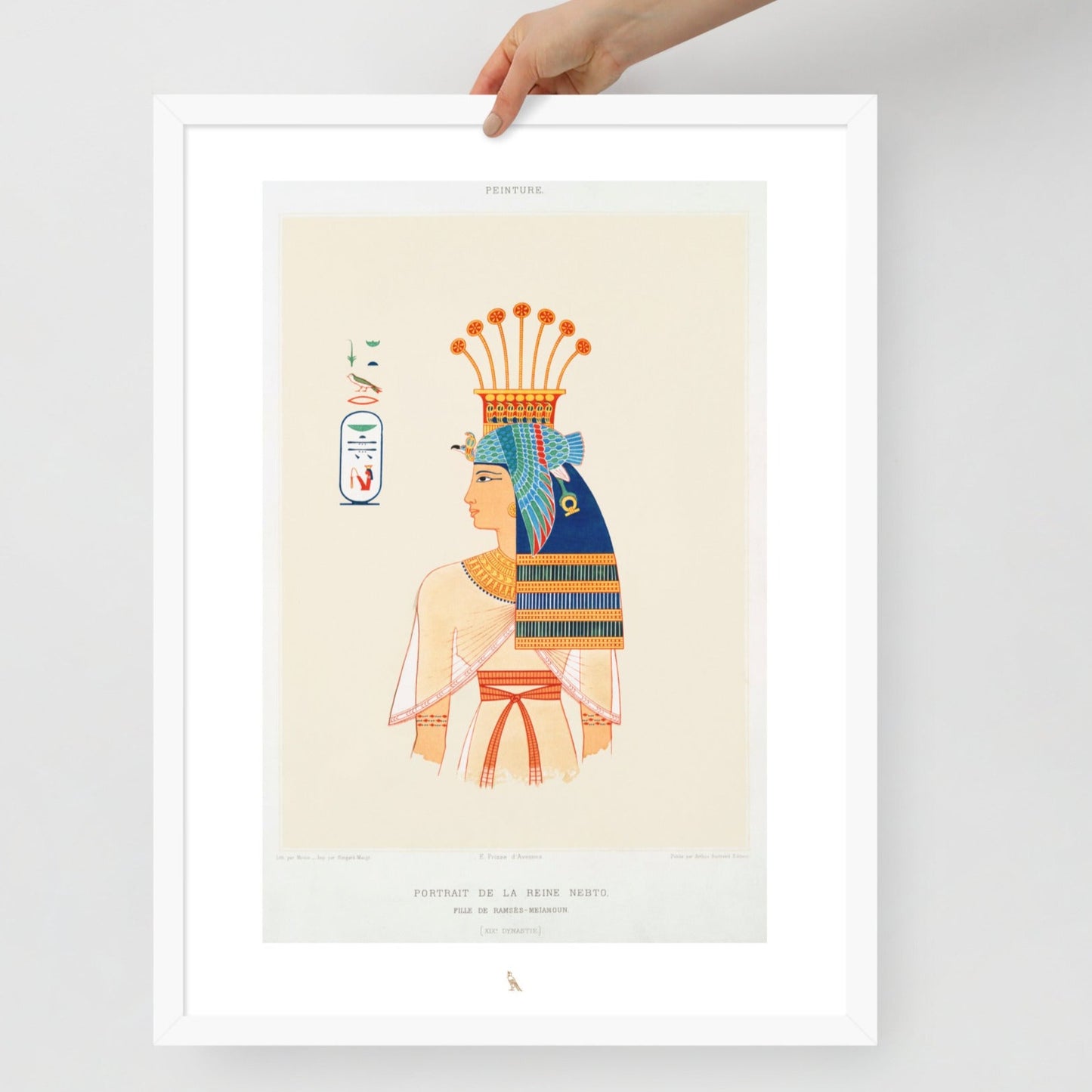 'Queen Nebto, daughter of Pharaoh Ramesses II (Ramesses the Great)' | 18" x 24" Wood Framed Poster