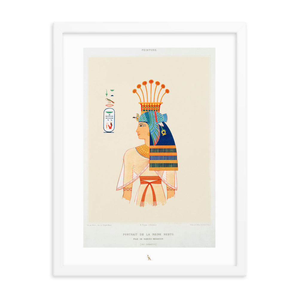 'Queen Nebto, daughter of Pharaoh Ramesses II (Ramesses the Great)' | 18" x 24" Wood Framed Poster