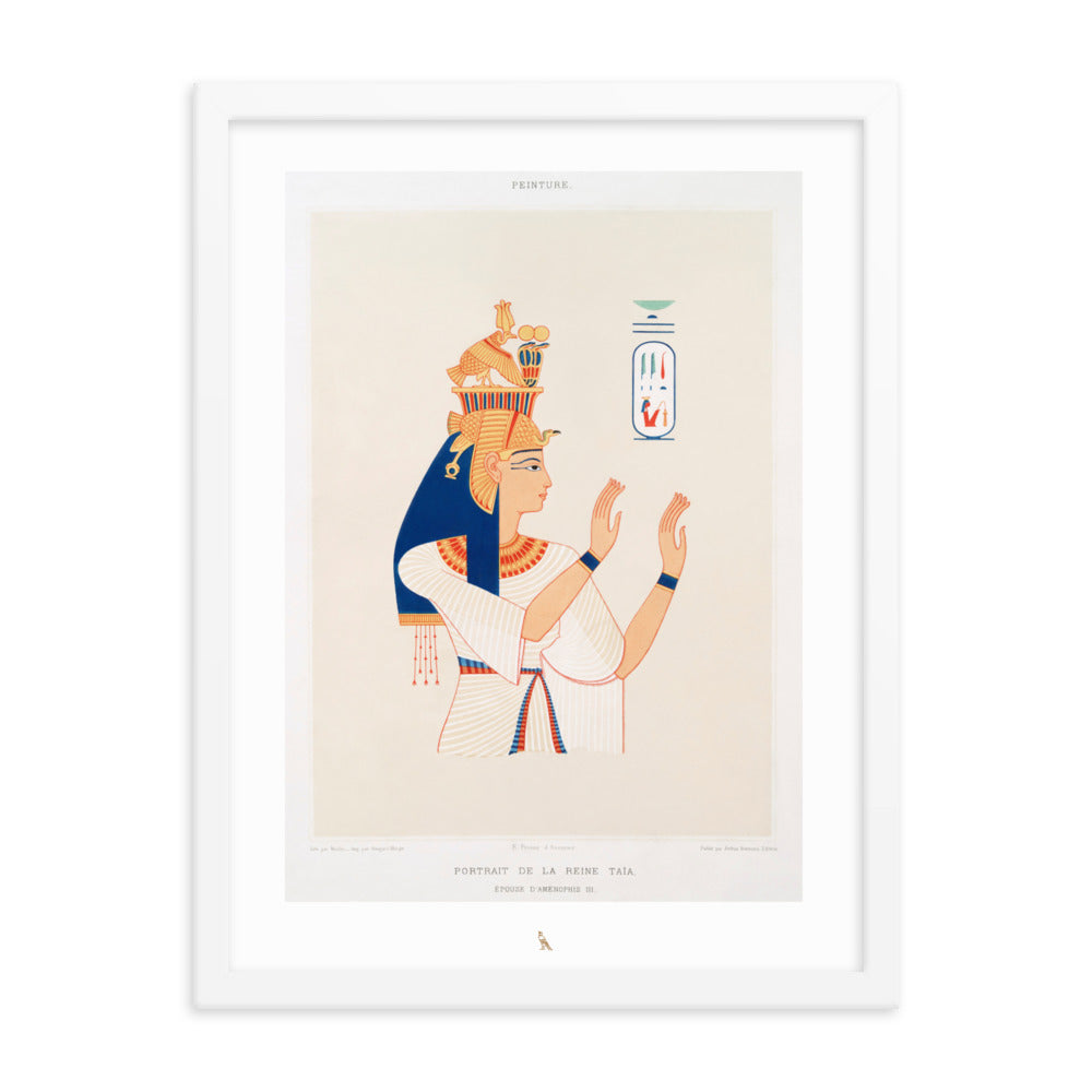 'Queen Taia - Wife of Amenophis III' | 18" x 24" Wood Framed Poster