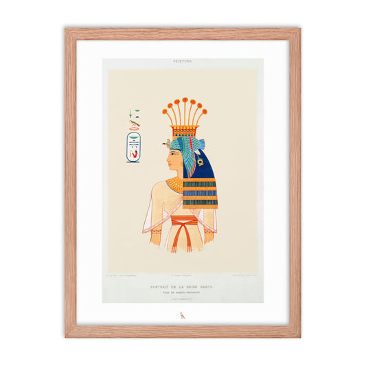 'Queen Nebto, daughter of Pharaoh Ramesses II (Ramesses the Great)' | 18" x 24" Wood Framed Poster