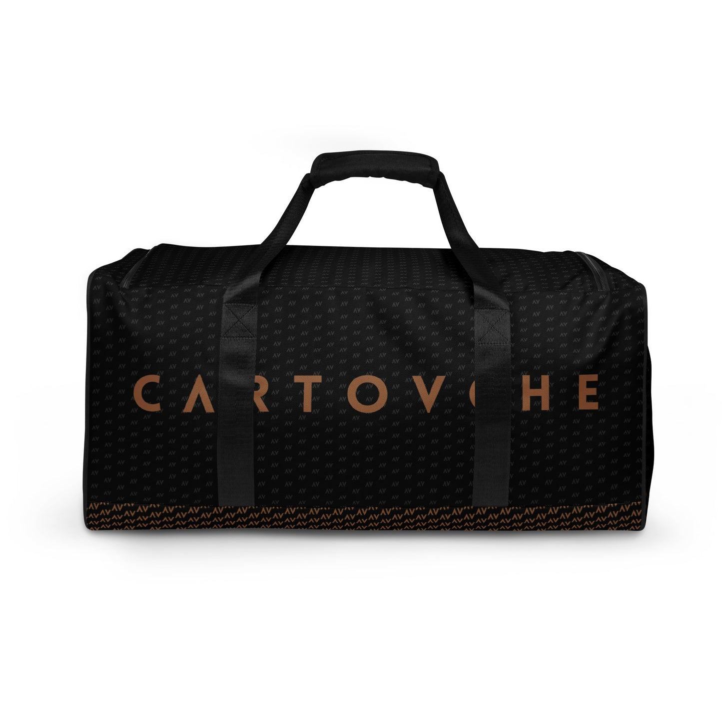 Cartouche Duffle Bag - Large Logo (Black with Gold)