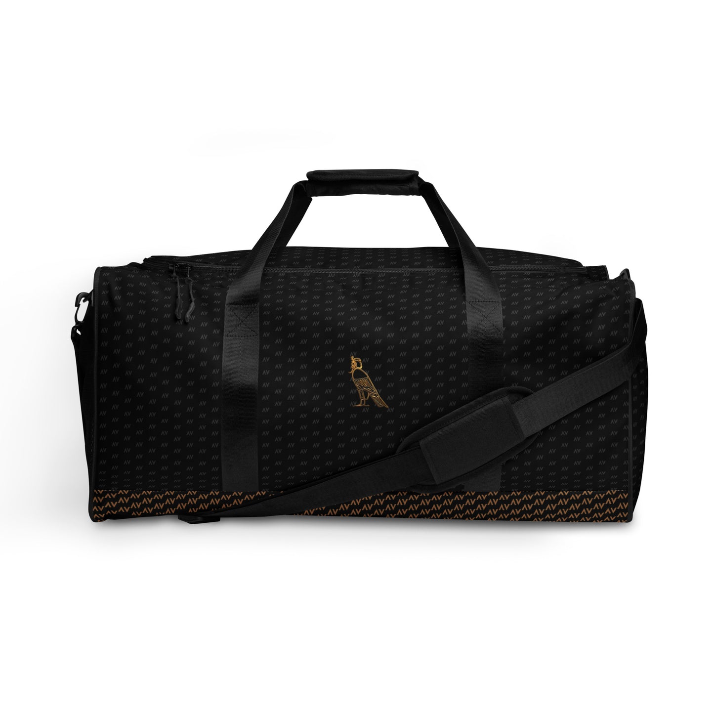 Cartouche Duffle Bag - Large Logo (Black with Gold)