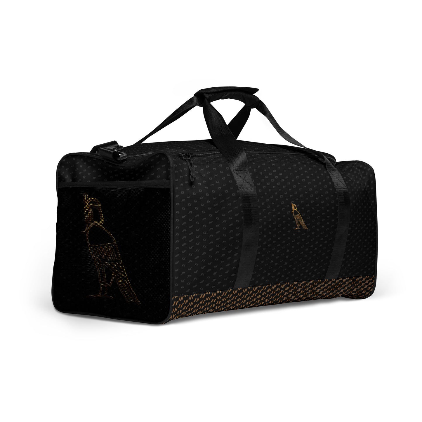 Cartouche Duffle Bag - Large Logo (Black with Gold)