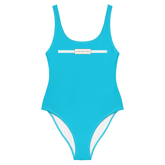 One-Piece Swimsuit (Baby Blue)