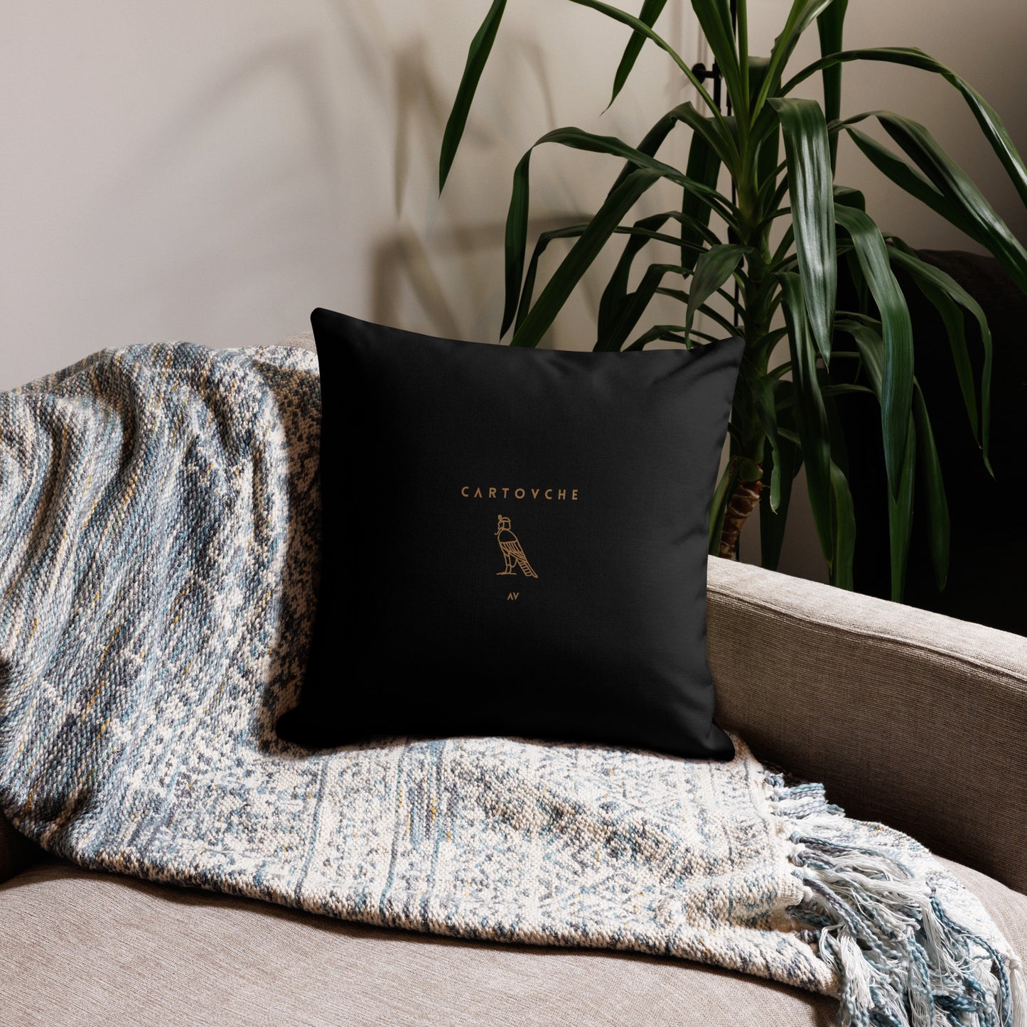 'Gold Geometry' Cushion