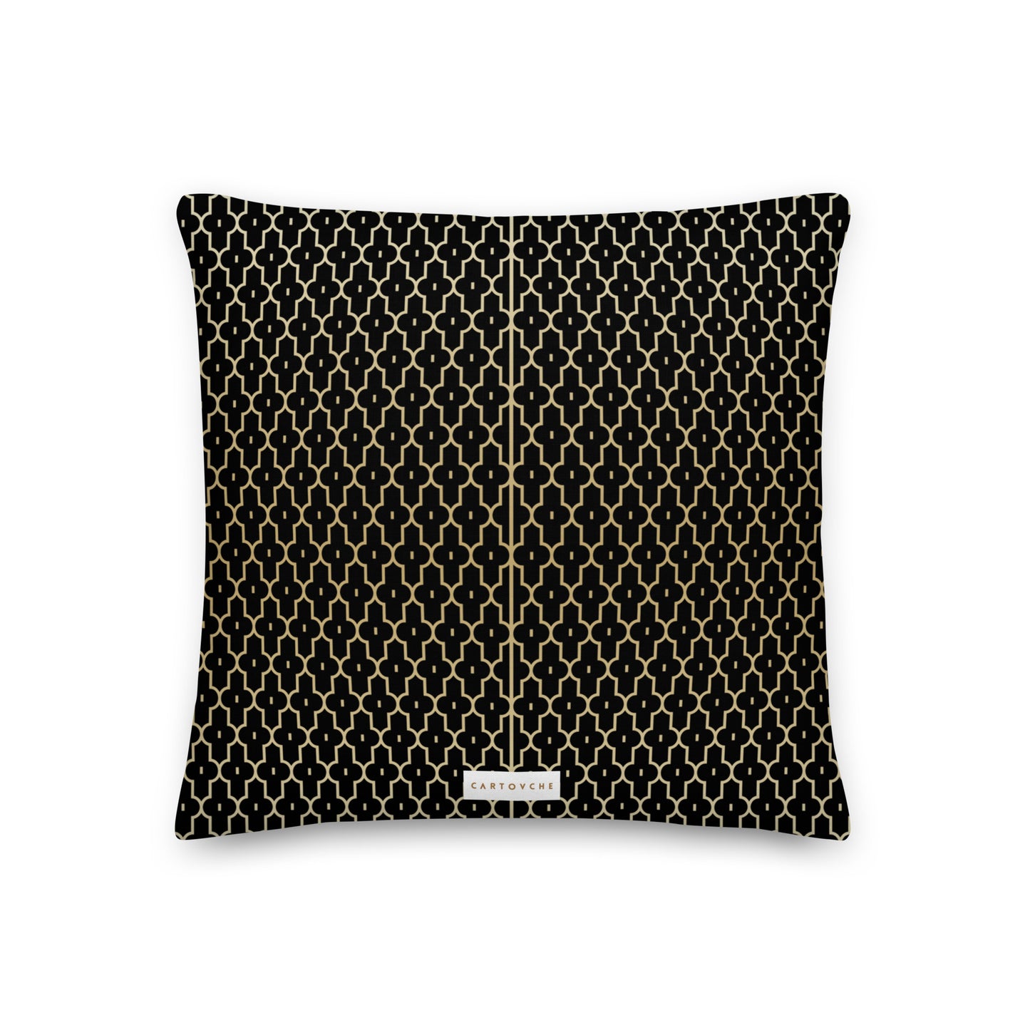 'Gold Egyptian Geometry' Cushion