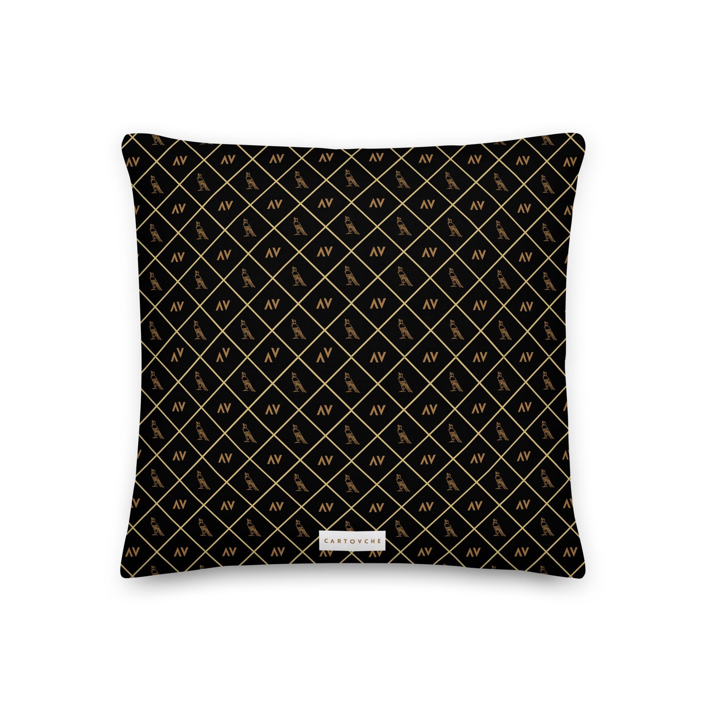 'Gold Cartouche Diamonds' Cushion