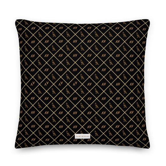 'Gold Cartouche Diamonds' Cushion