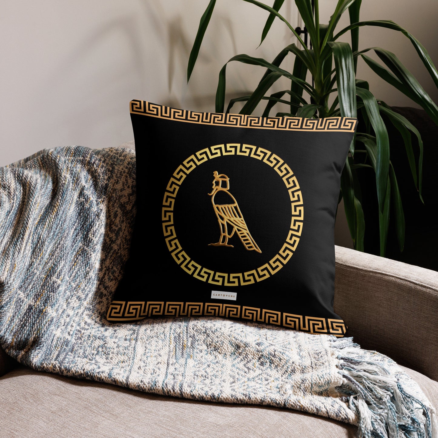 'Gold Meander' Cushion