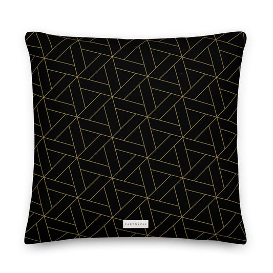 'Gold Triangles' Cushion