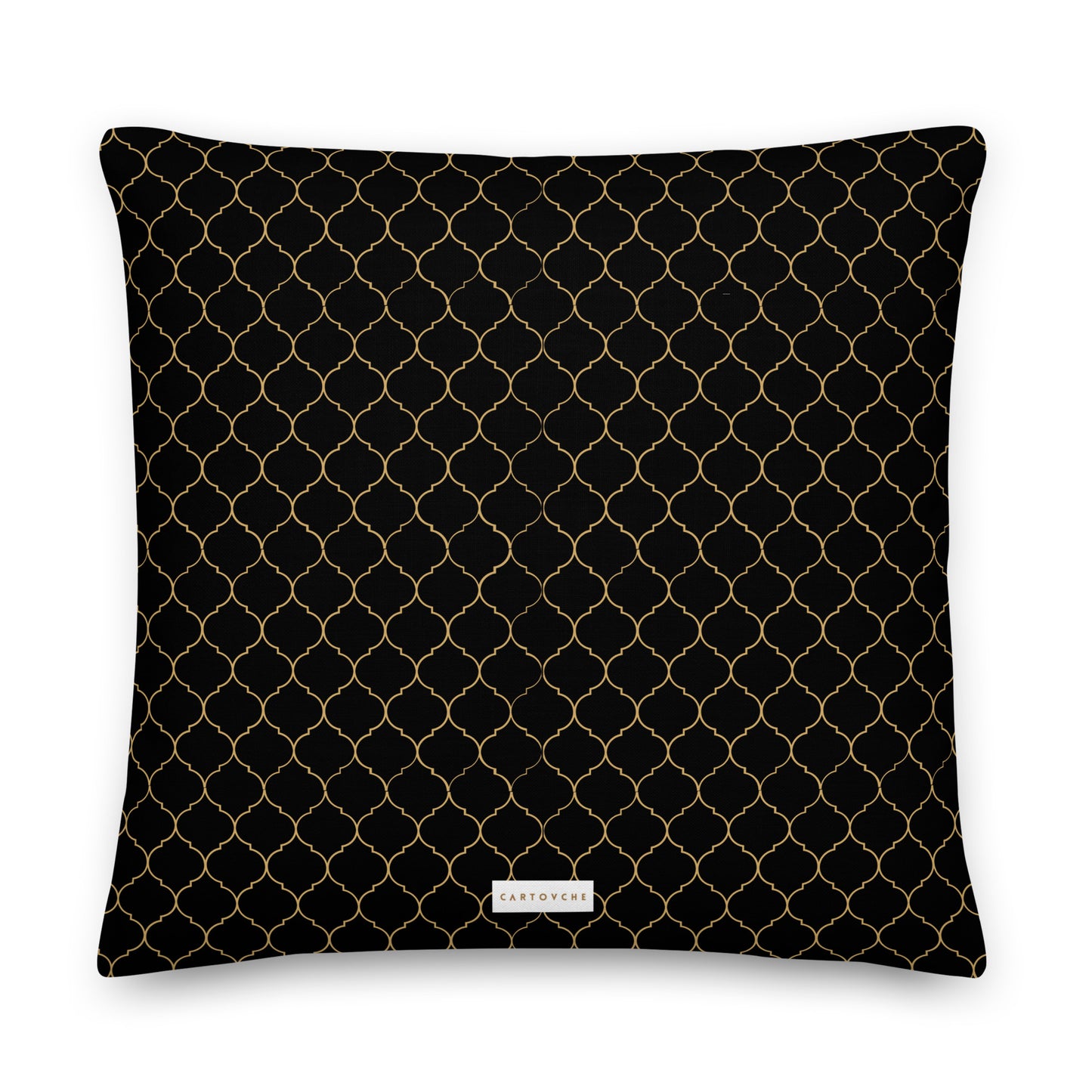 'Gold Quatrefoil' Cushion