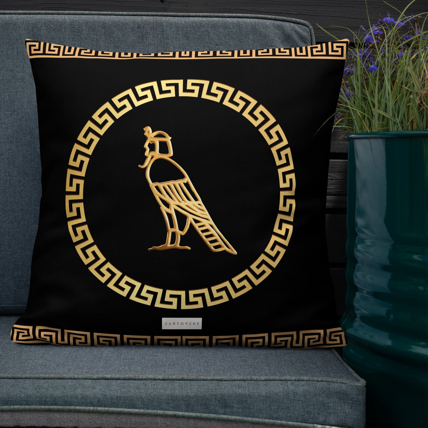 'Gold Meander' Cushion