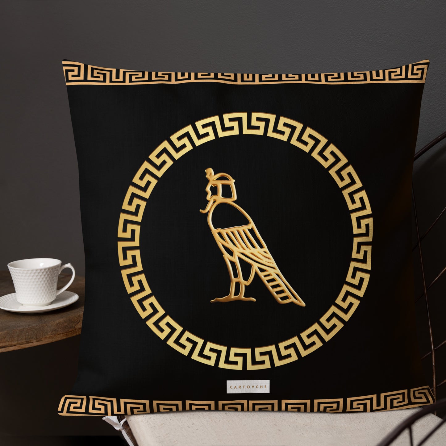 'Gold Meander' Cushion