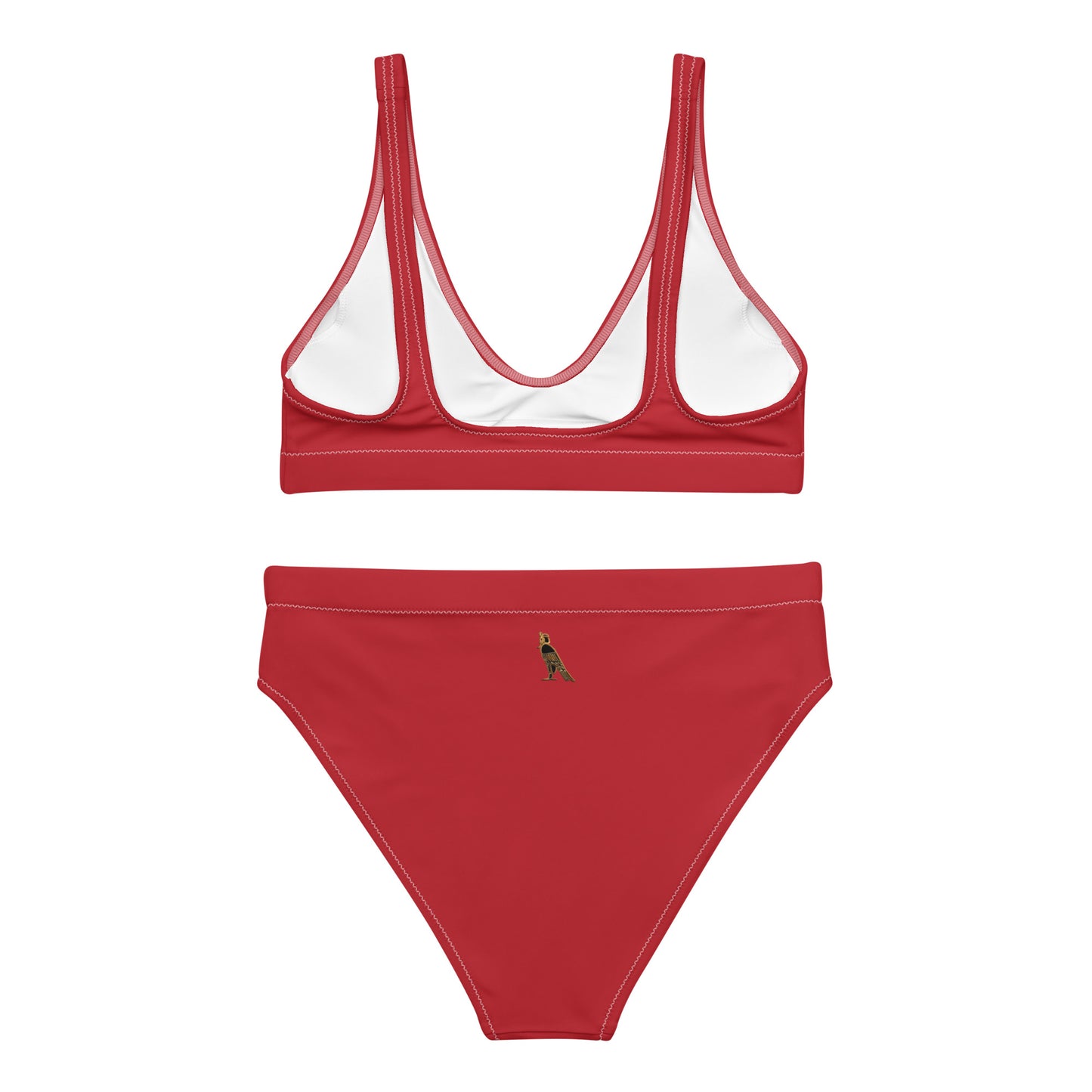 High-Waisted Bikini Set (Red)