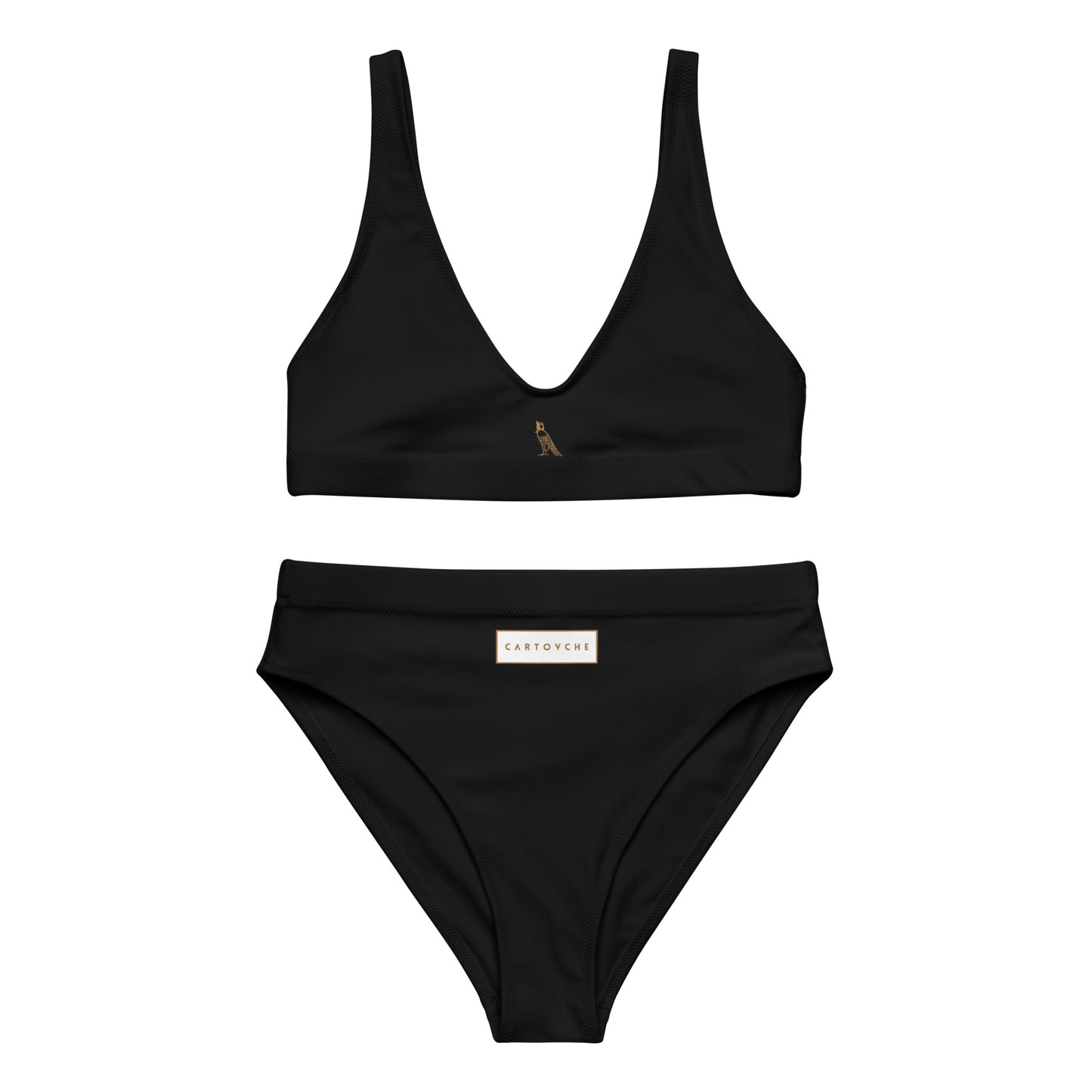 High-Waisted Bikini Set (Black)