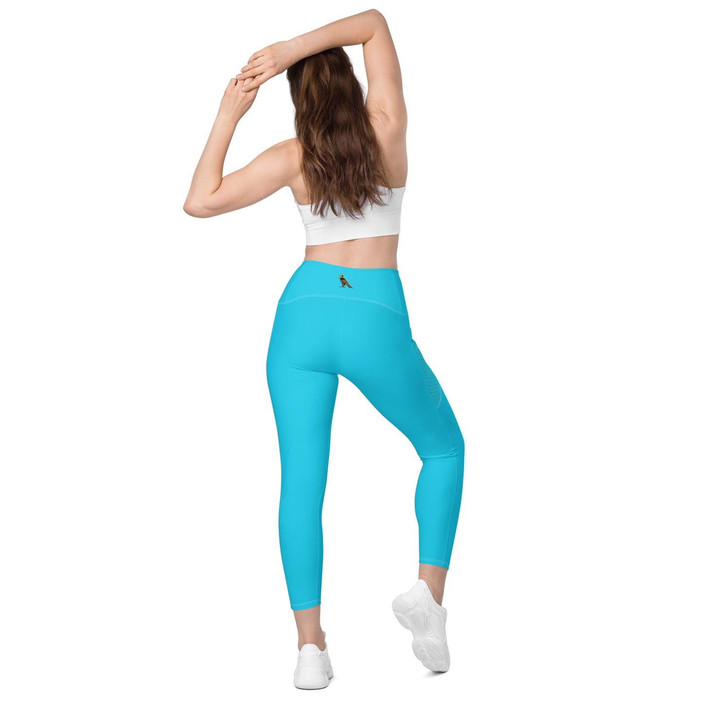 Women's Leggings with Pockets (Baby Blue)