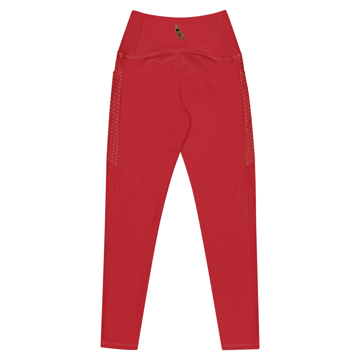 Women's Leggings with Pockets (Red)