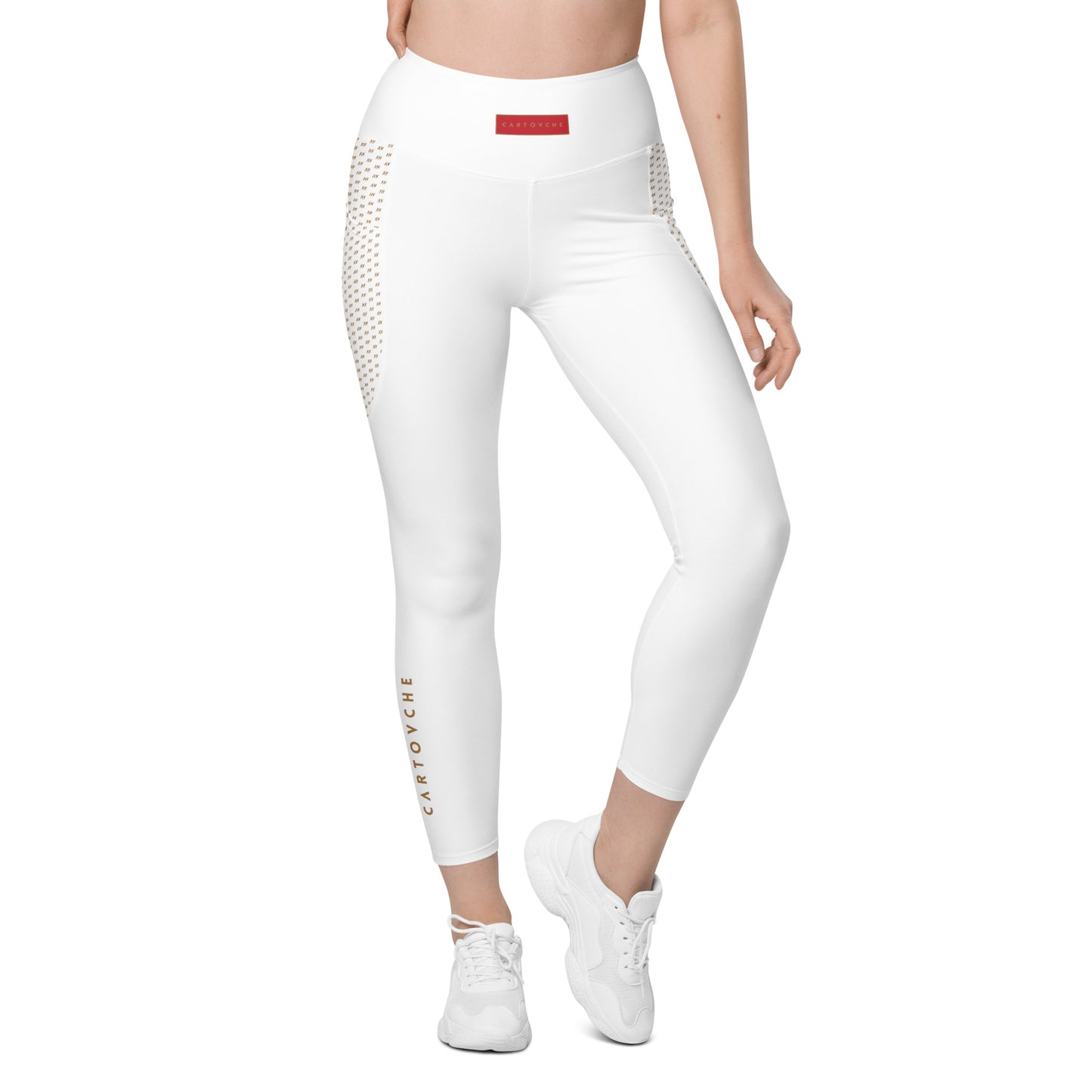 Women's Leggings with Pockets (White)