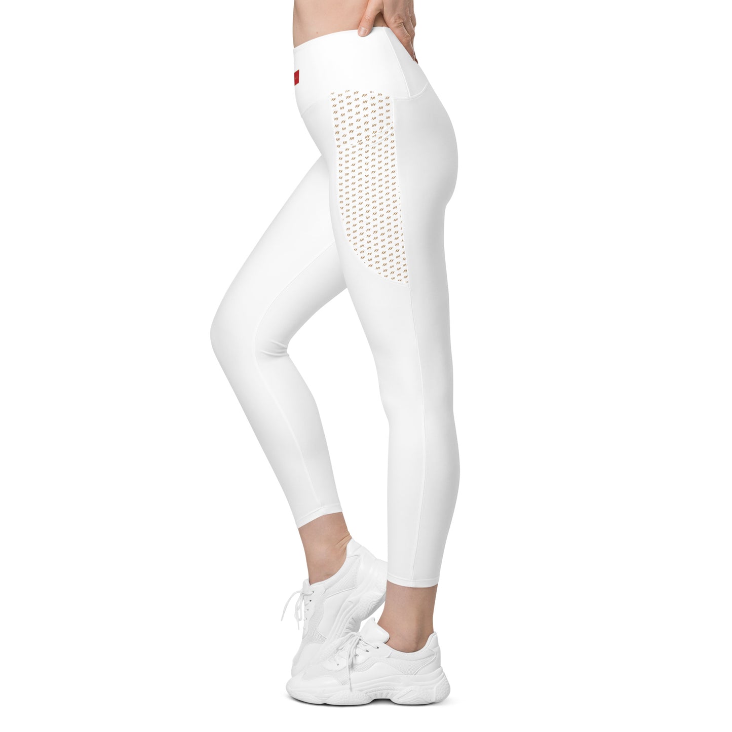 Women's Leggings with Pockets (White)