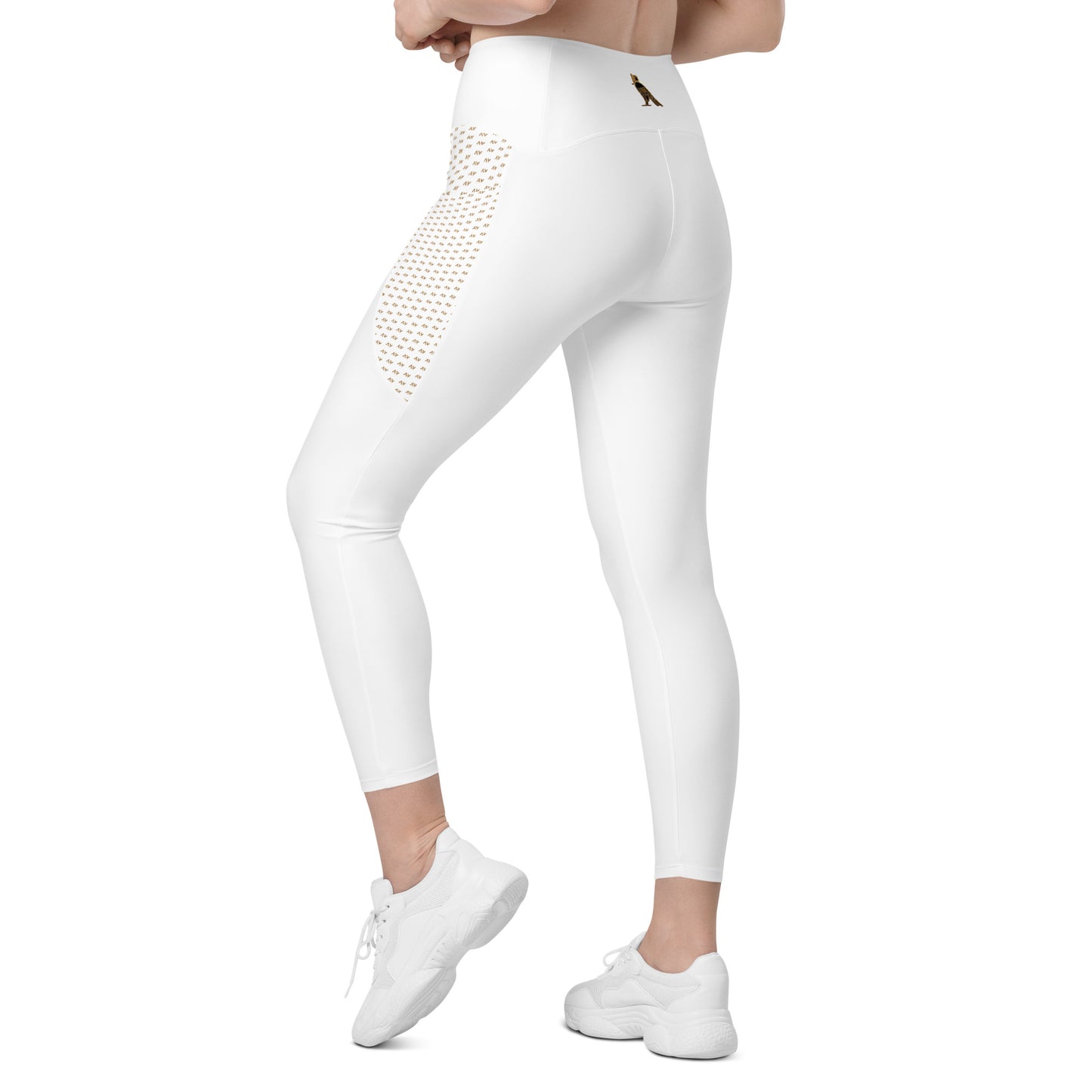 Women's Leggings with Pockets (White)