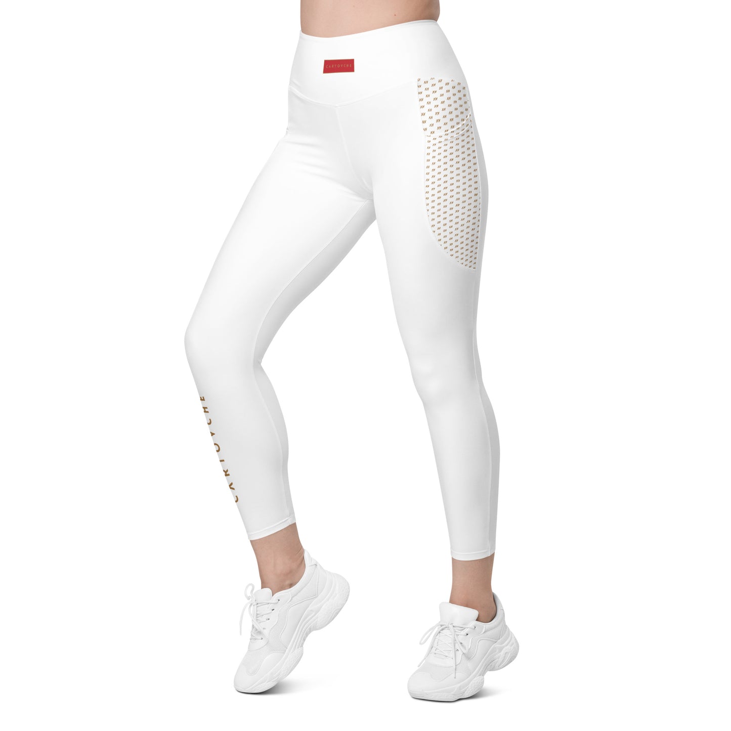 Women's Leggings with Pockets (White)