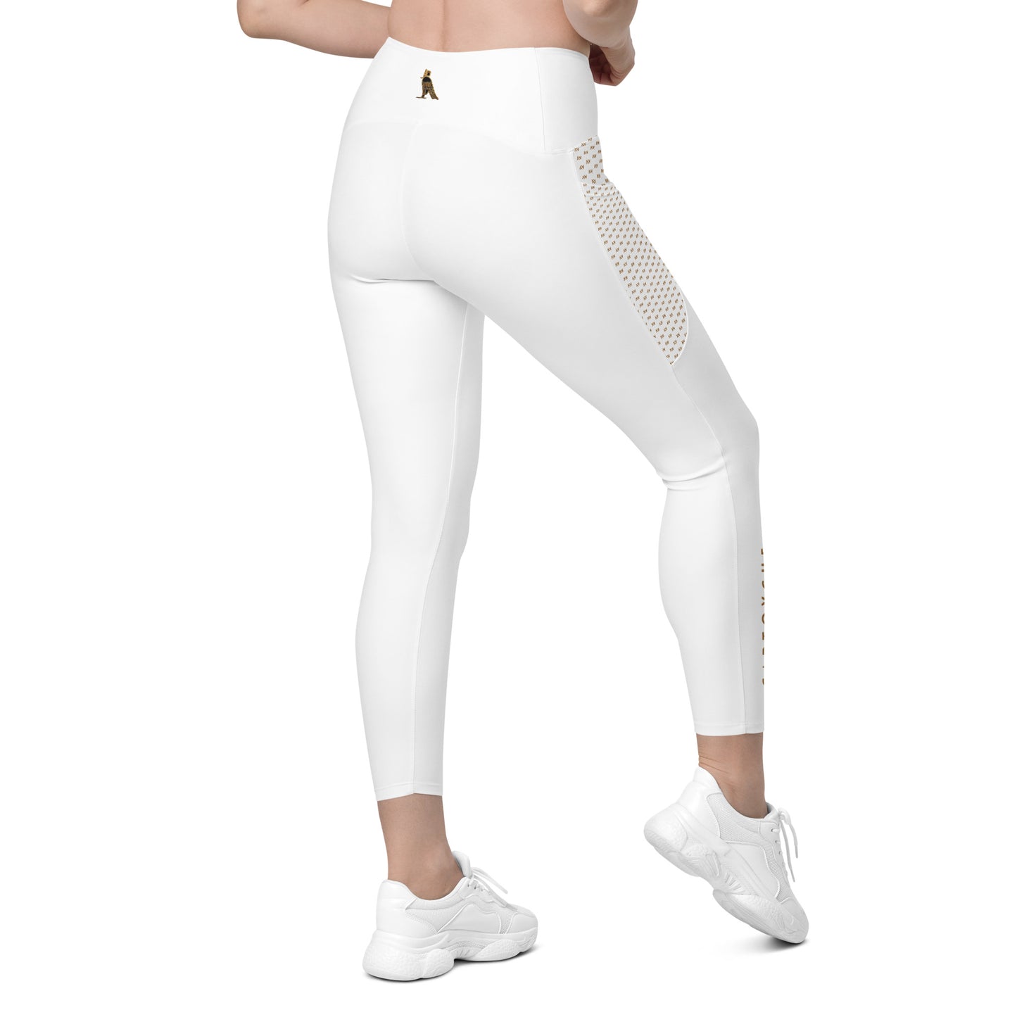 Women's Leggings with Pockets (White)