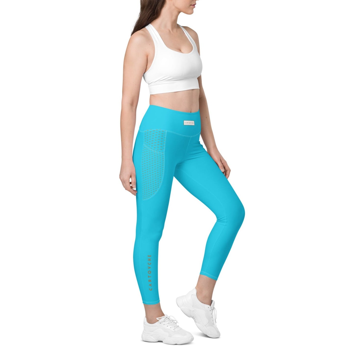 Women's Leggings with Pockets (Baby Blue)