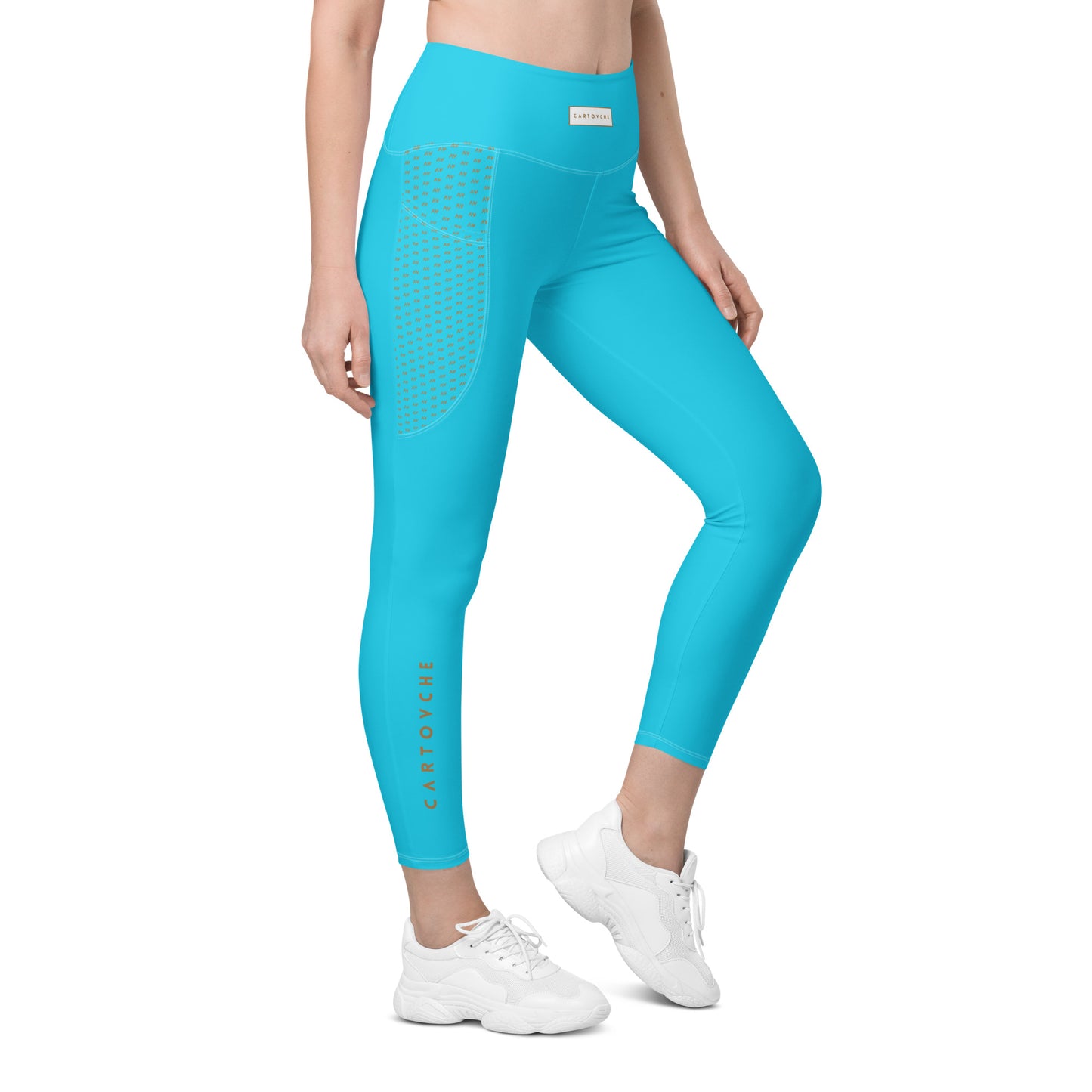 Women's Leggings with Pockets (Baby Blue)