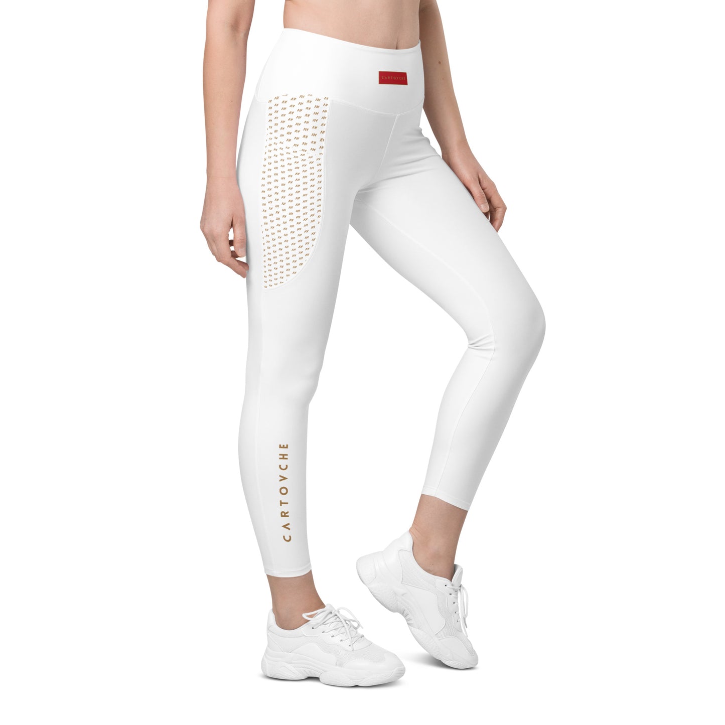 Women's Leggings with Pockets (White)