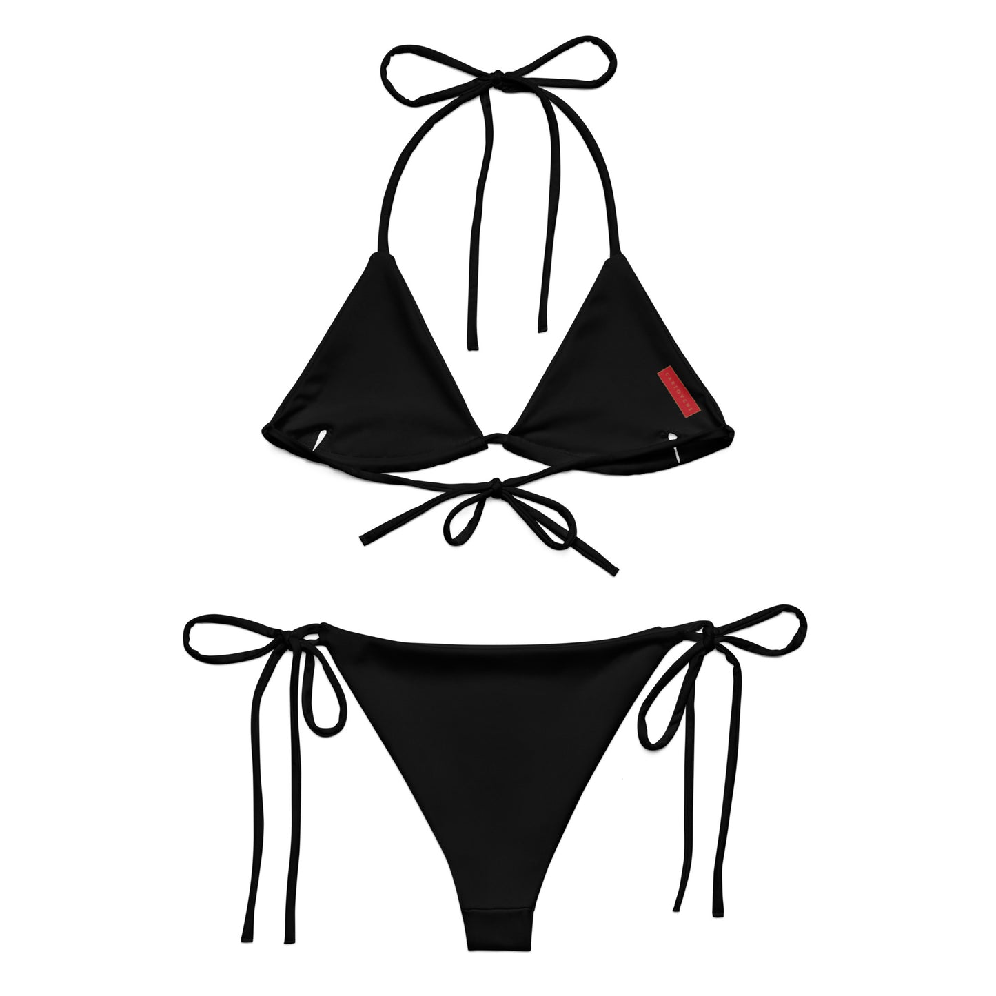 String Bikini Set (Black)