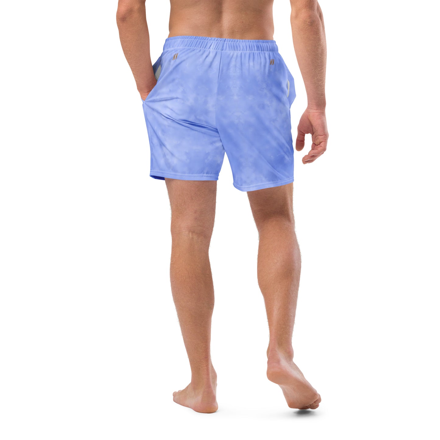 Men's Swim Trunks - Cartouche Badge (Blue Wash)