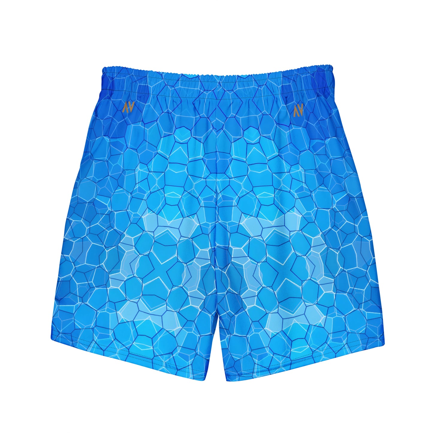 Men's Swim Trunks - Cartouche Badge (Shallow Water Blue)