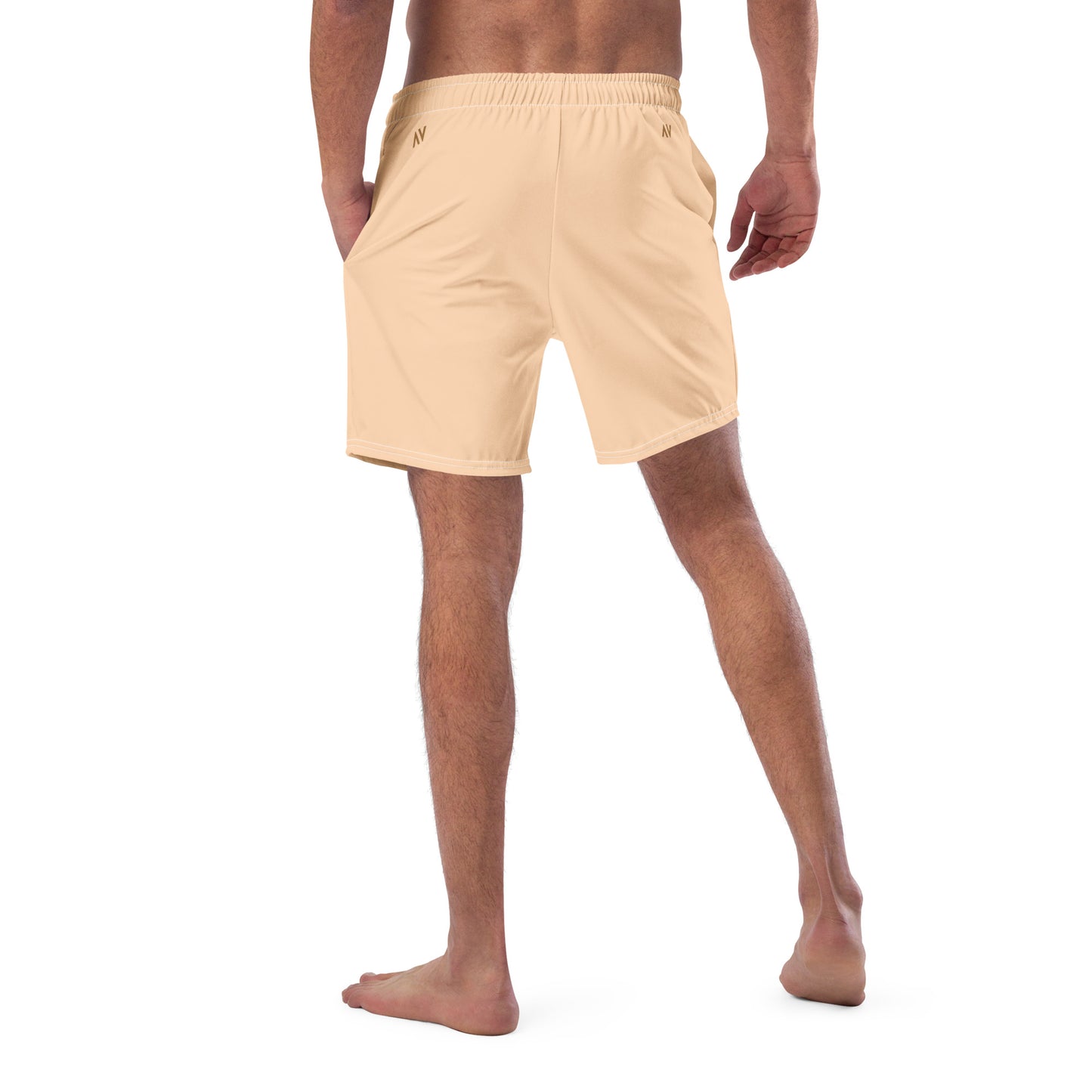 Men's Swim Trunks - Cartouche Logo (Peach)