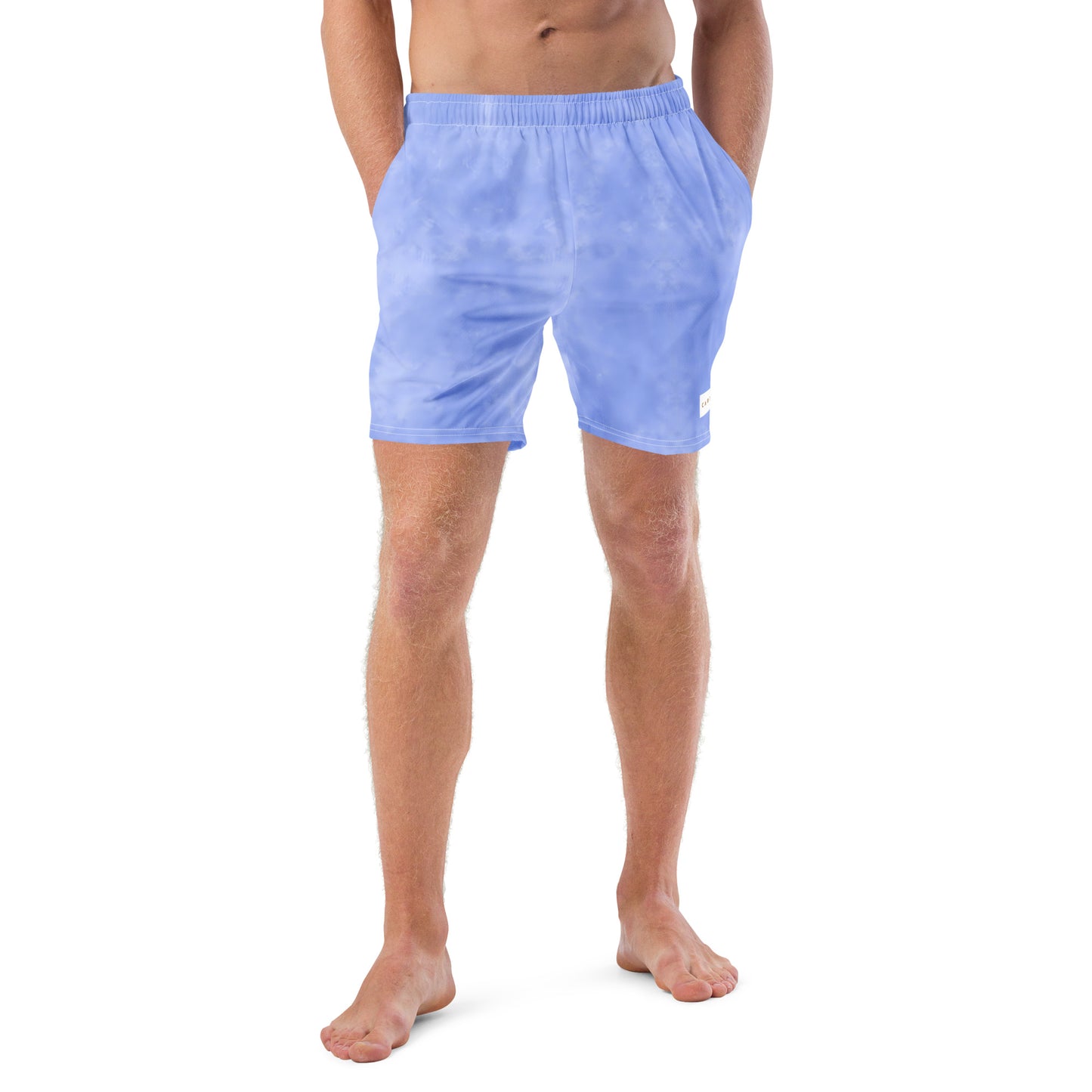 Men's Swim Trunks - Cartouche Badge (Blue Wash)