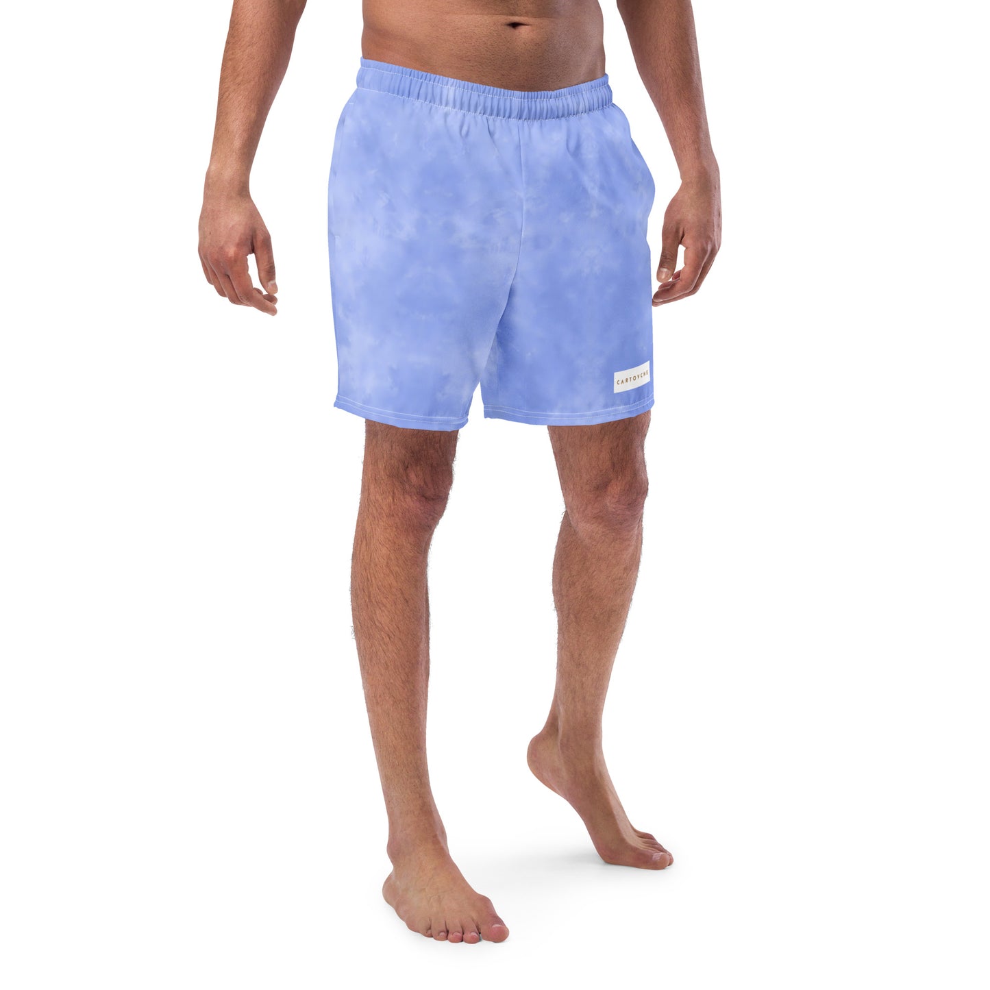 Men's Swim Trunks - Cartouche Badge (Blue Wash)