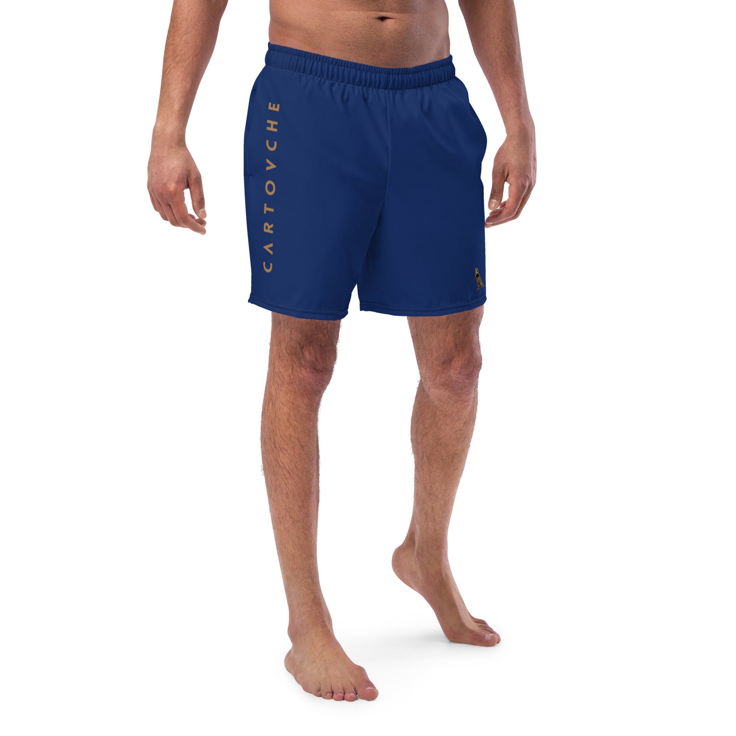 Men's Swim Trunks - Cartouche Logo (Navy)