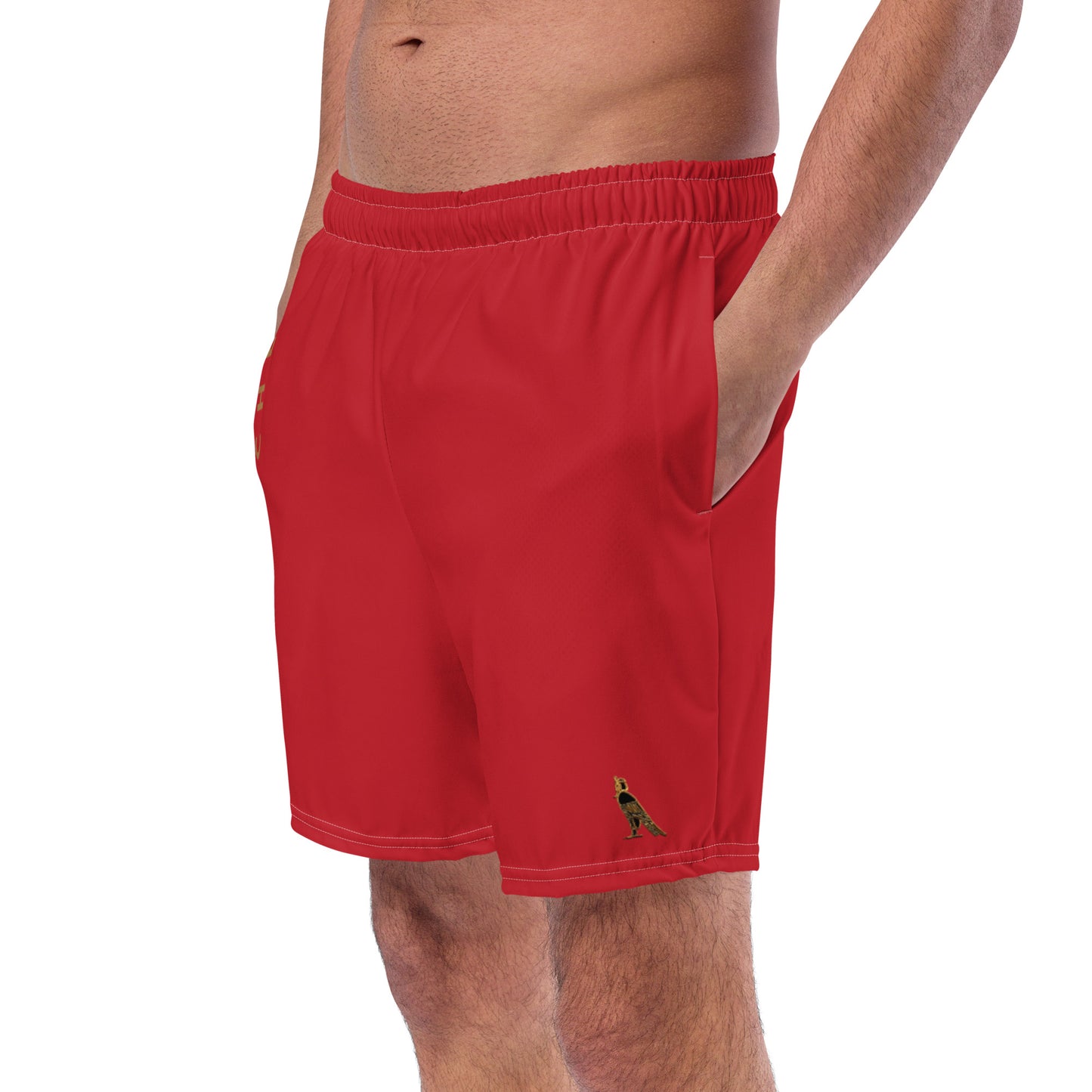 Men's Swim Trunks - Cartouche Logo (Red)